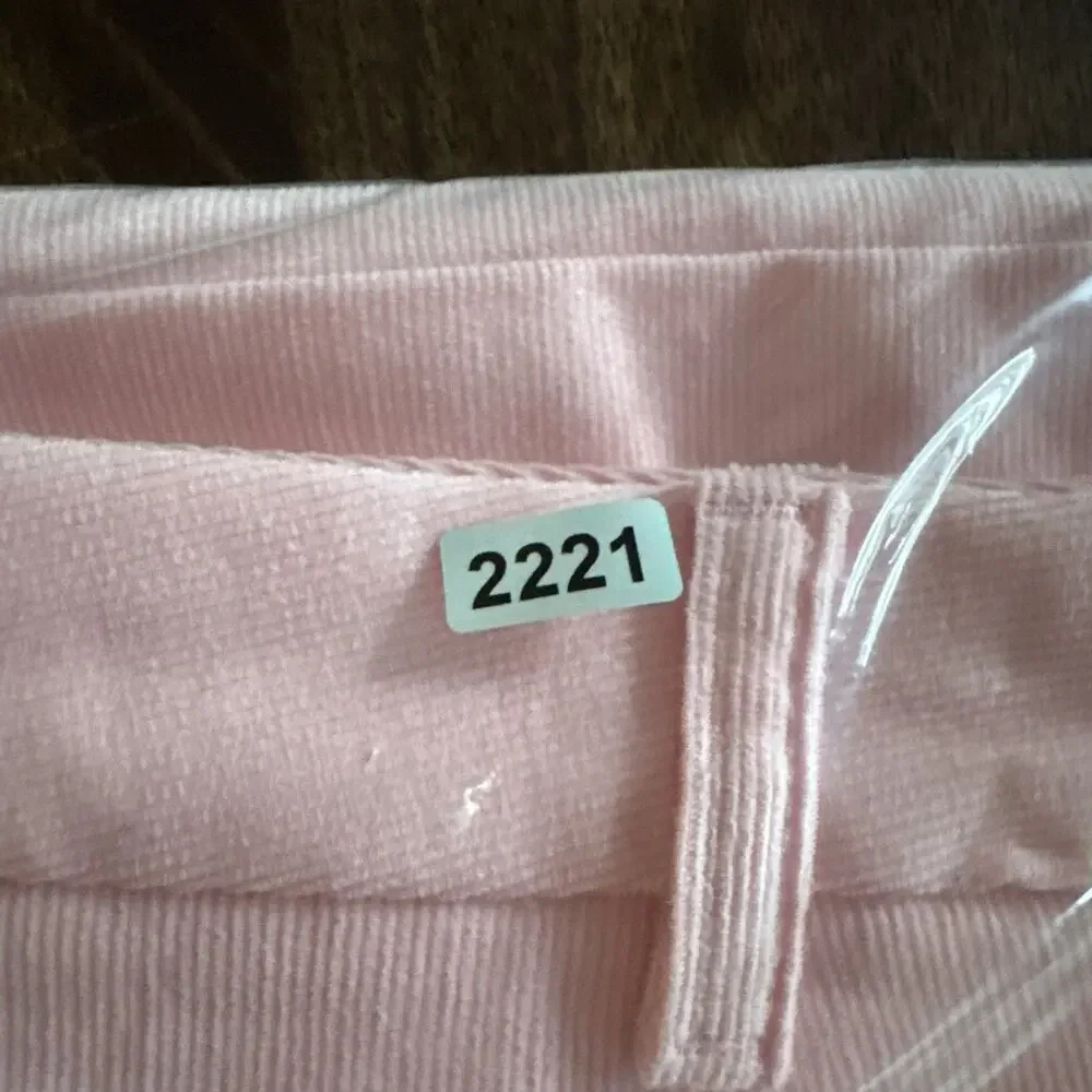 NWT Outerknown Avery Cotton High Waisted Corduroy Bootcut Pants Pink Women's 10